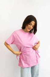 T-Shirt mit Schleifen-Bindung