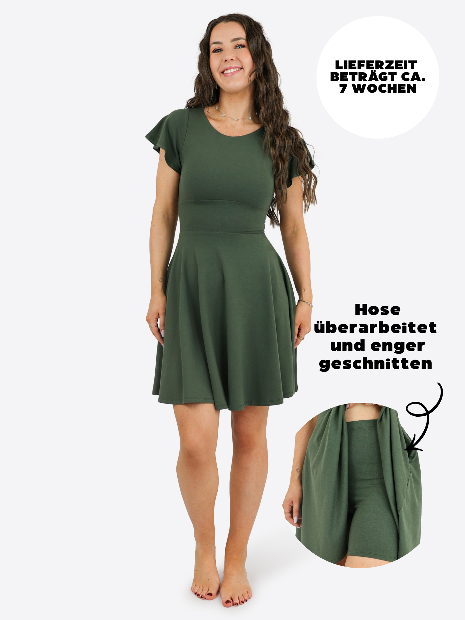 Classic Skort Kleid Linh - Olive