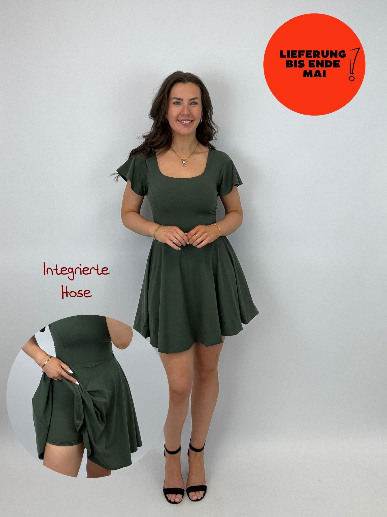 Short Skort Kleid Ivy - Olive