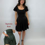Classic Skort Kleid Ivy - Schwarz