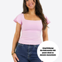 T-Shirt mit Flügelärmeln - Rosa