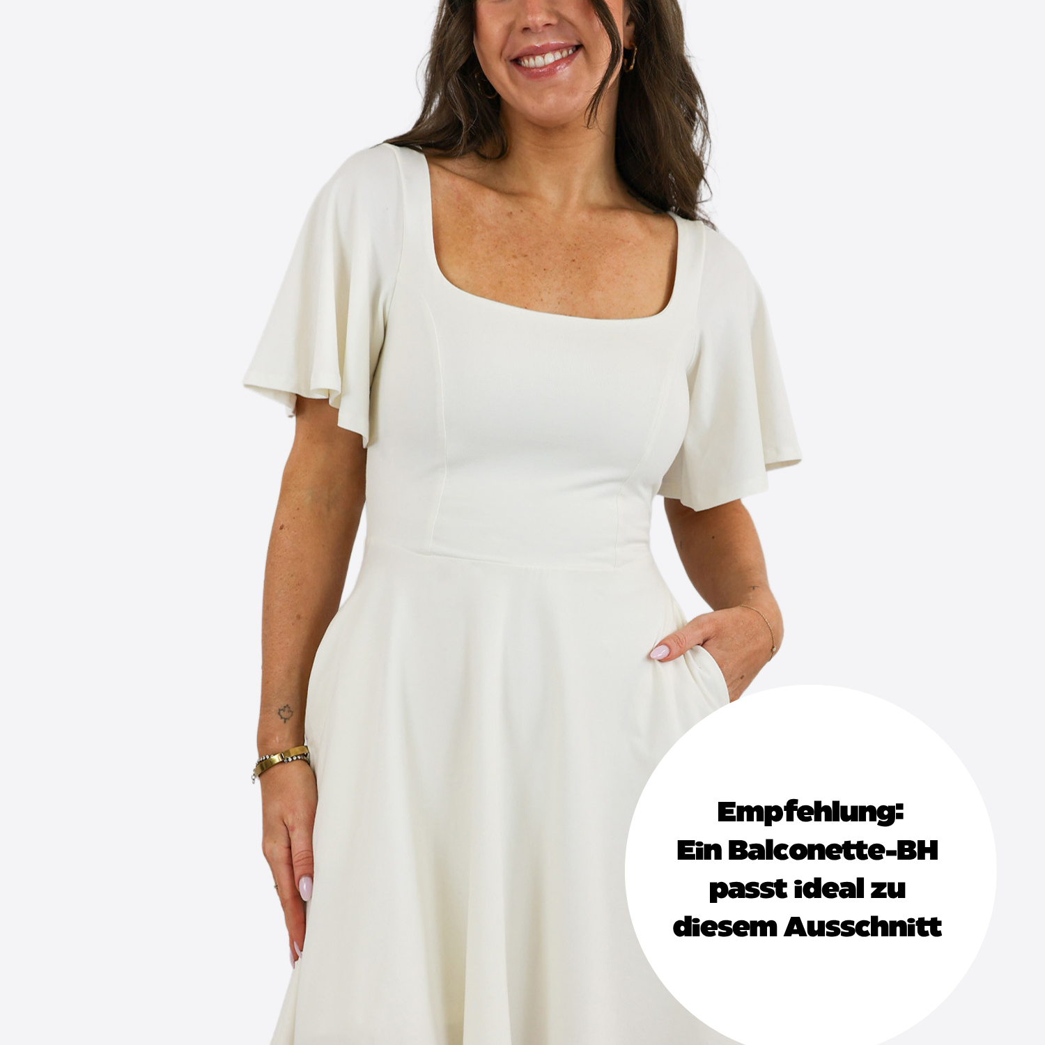 Classic Skort Kleid Mara - Off White