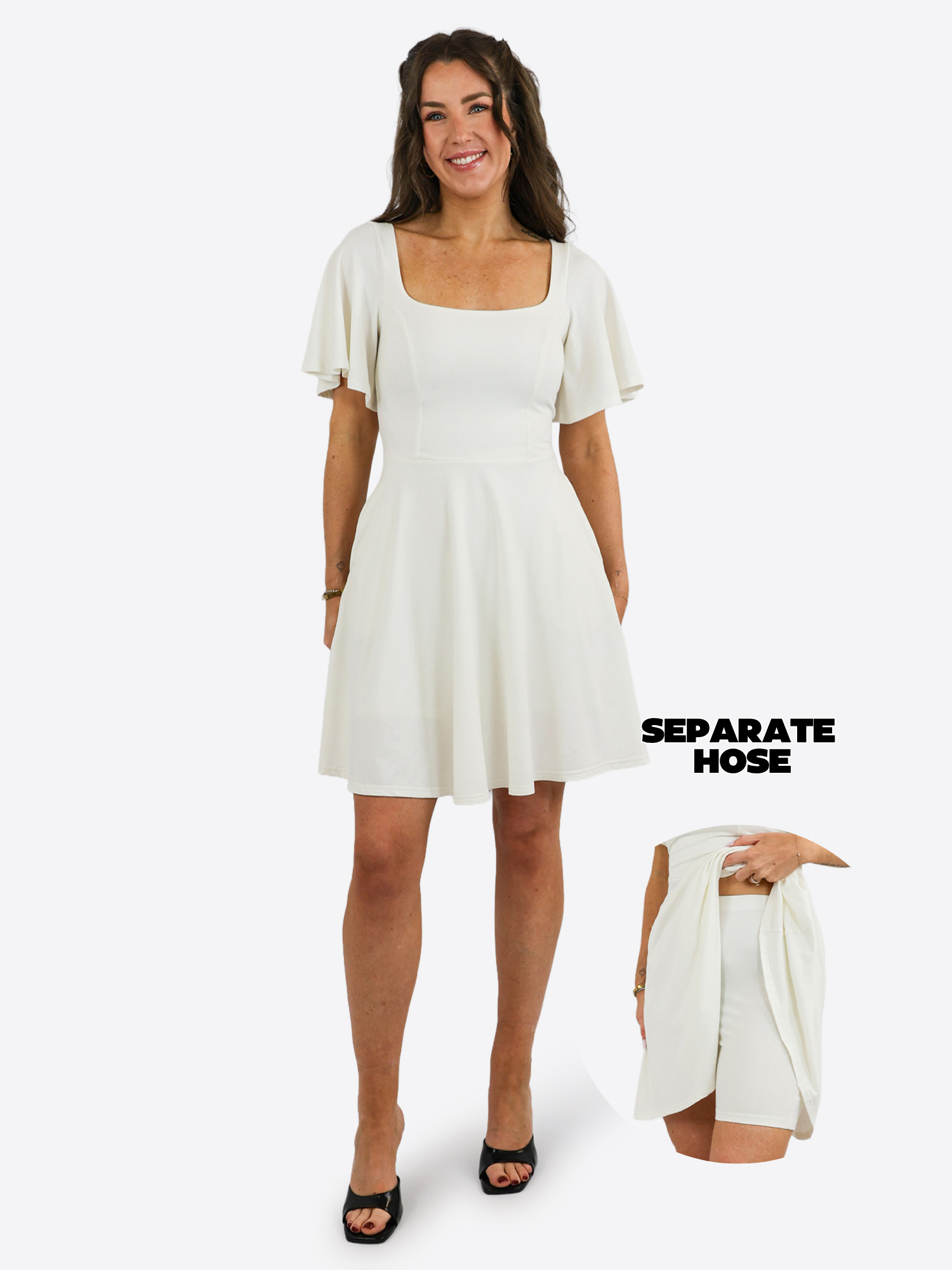 Classic Skort Kleid Mara - Off White