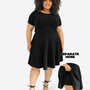 Classic Skort Kleid - Schwarz