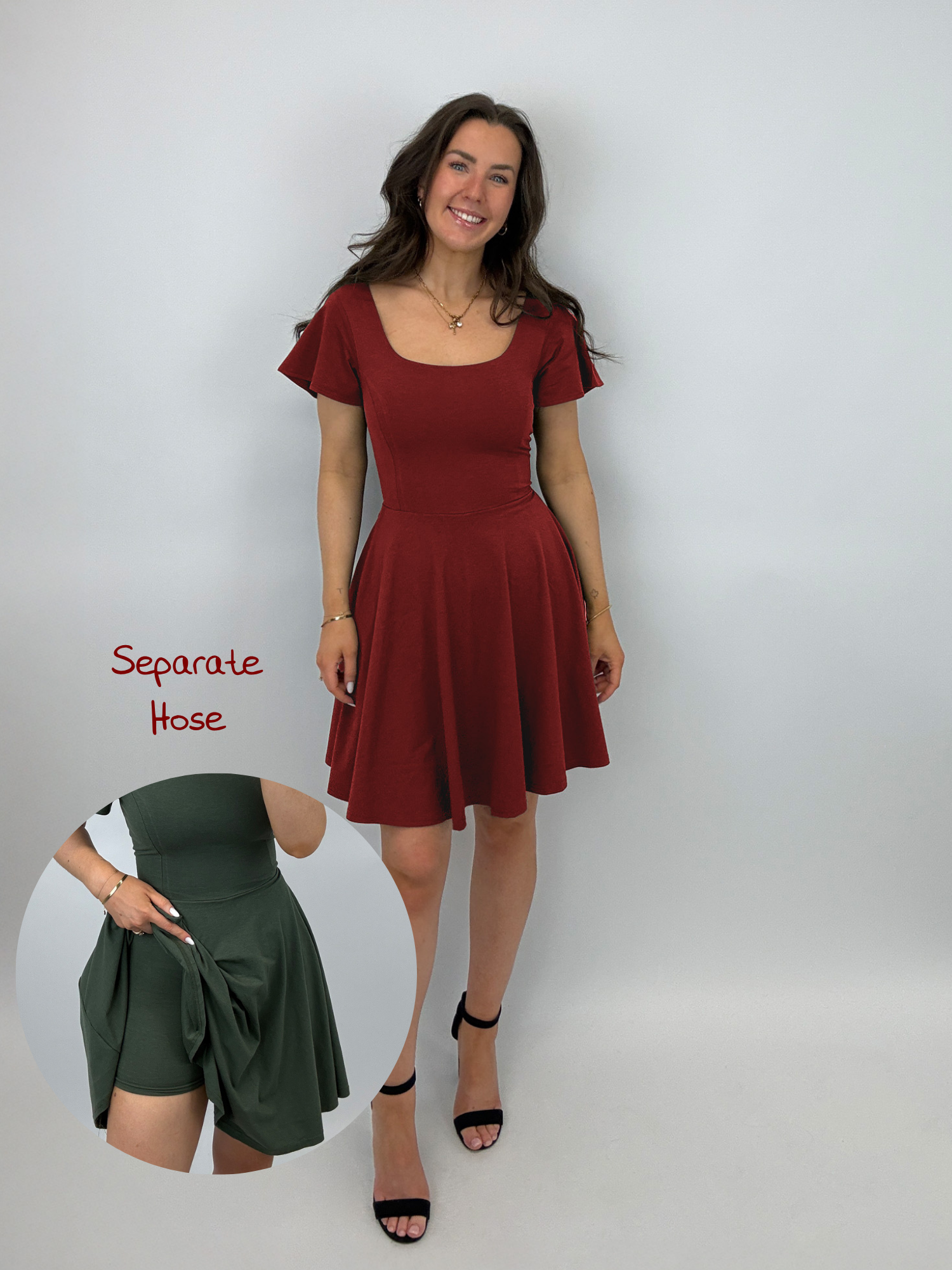 Classic Skort Kleid Ivy - Bordeaux