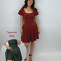 Classic Skort Kleid Ivy - Bordeaux