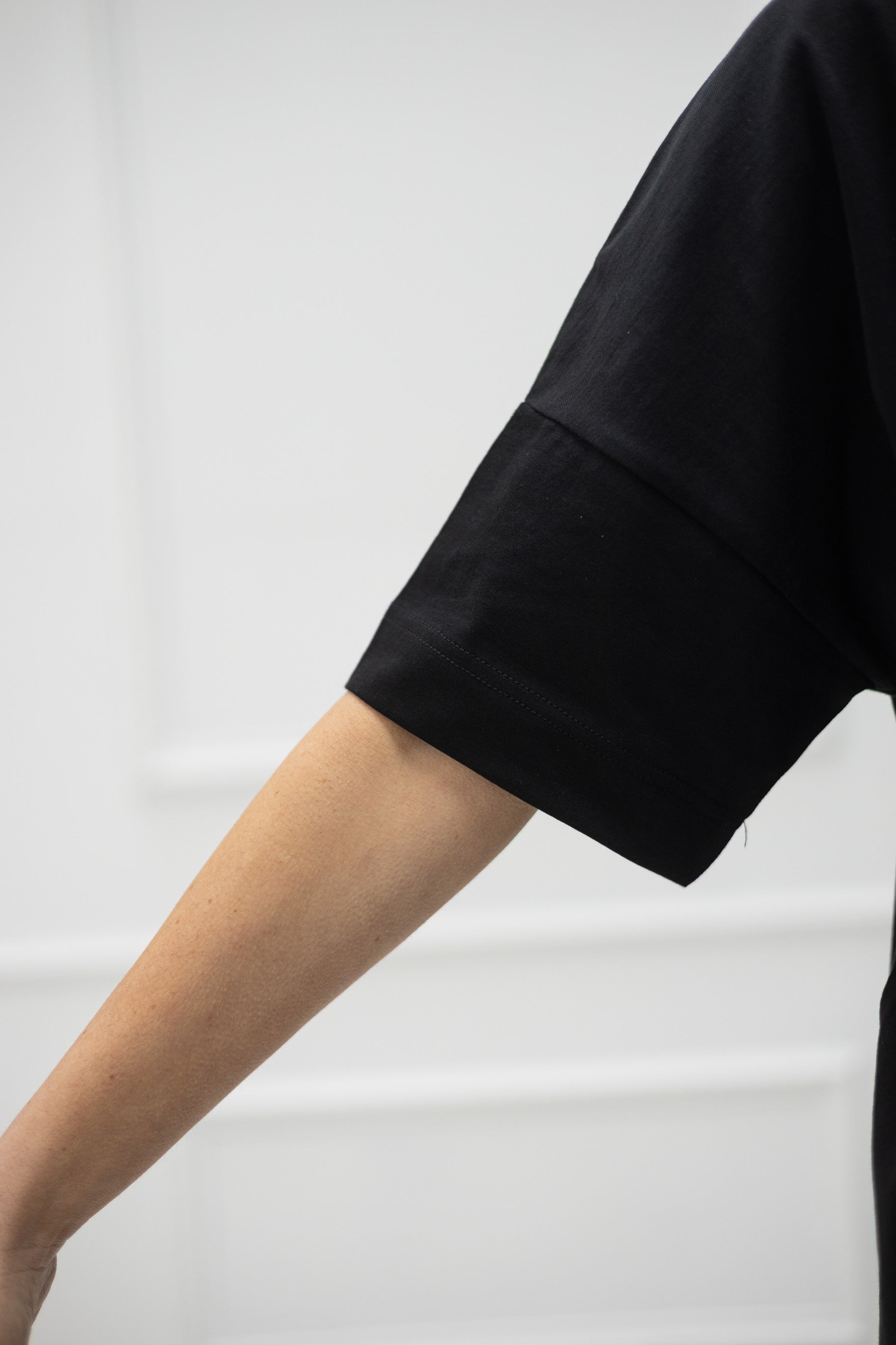 T-Shirt "I made you coffee" – Schwarz