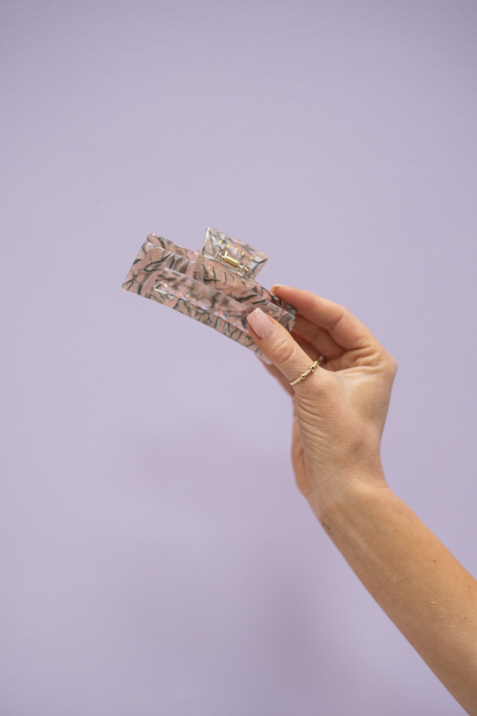 Marble Haarklammer midi