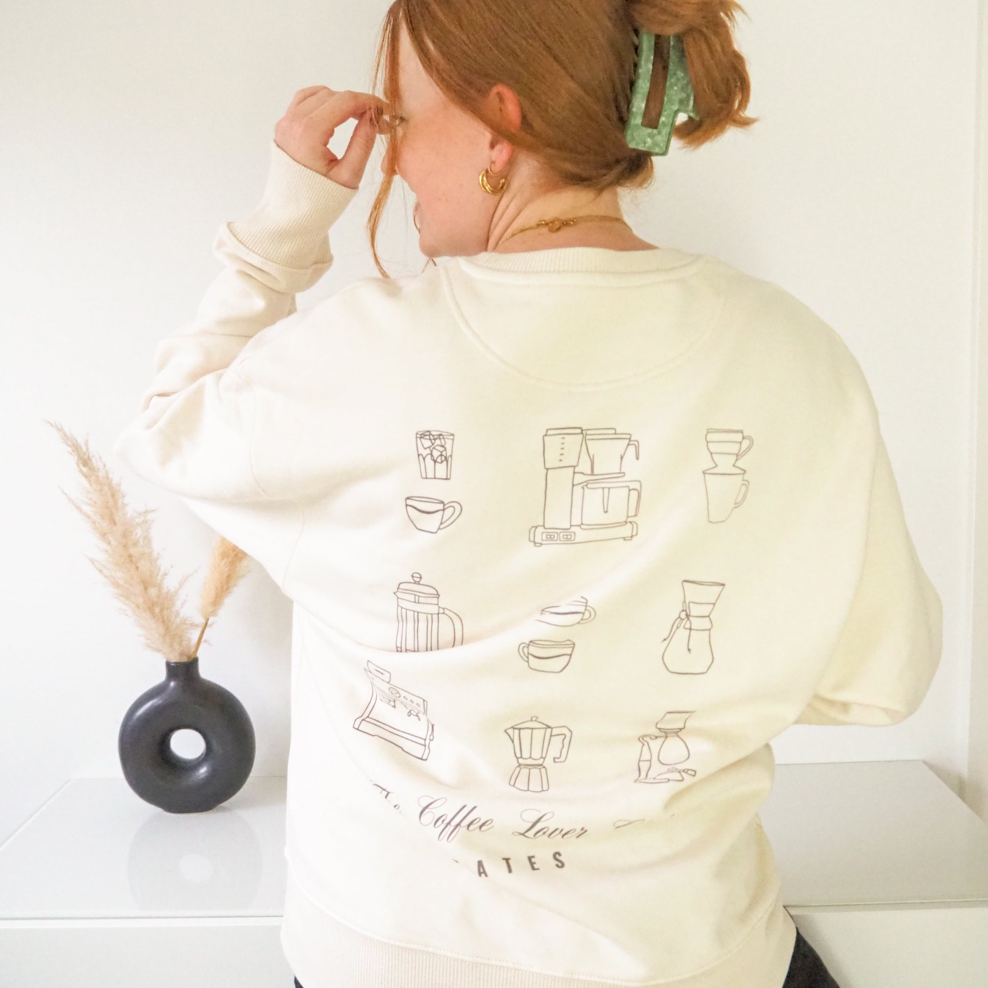 Sweater (Oversized) "Coffee lover"