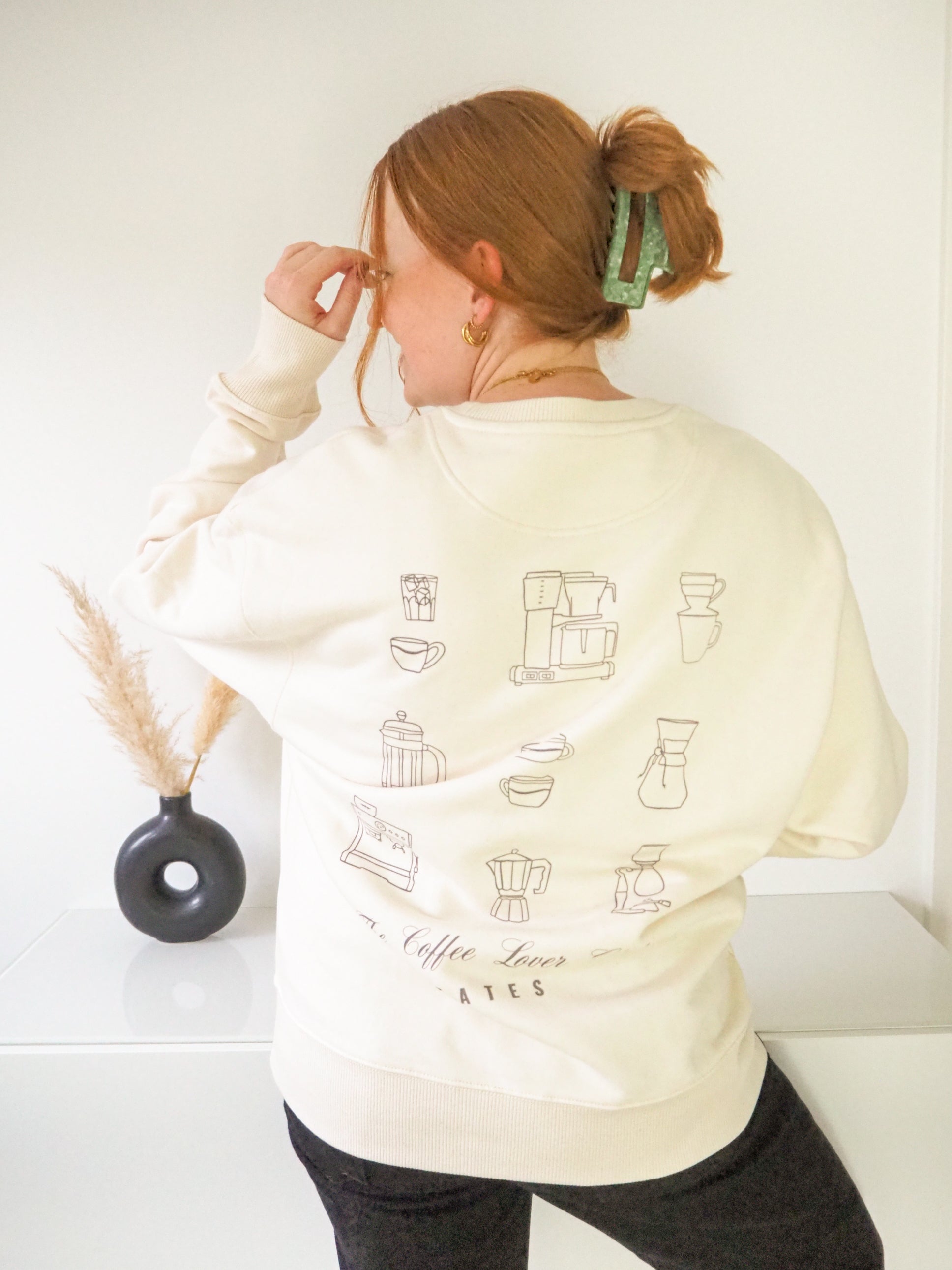 Sweater (Oversized) "Coffee lover"