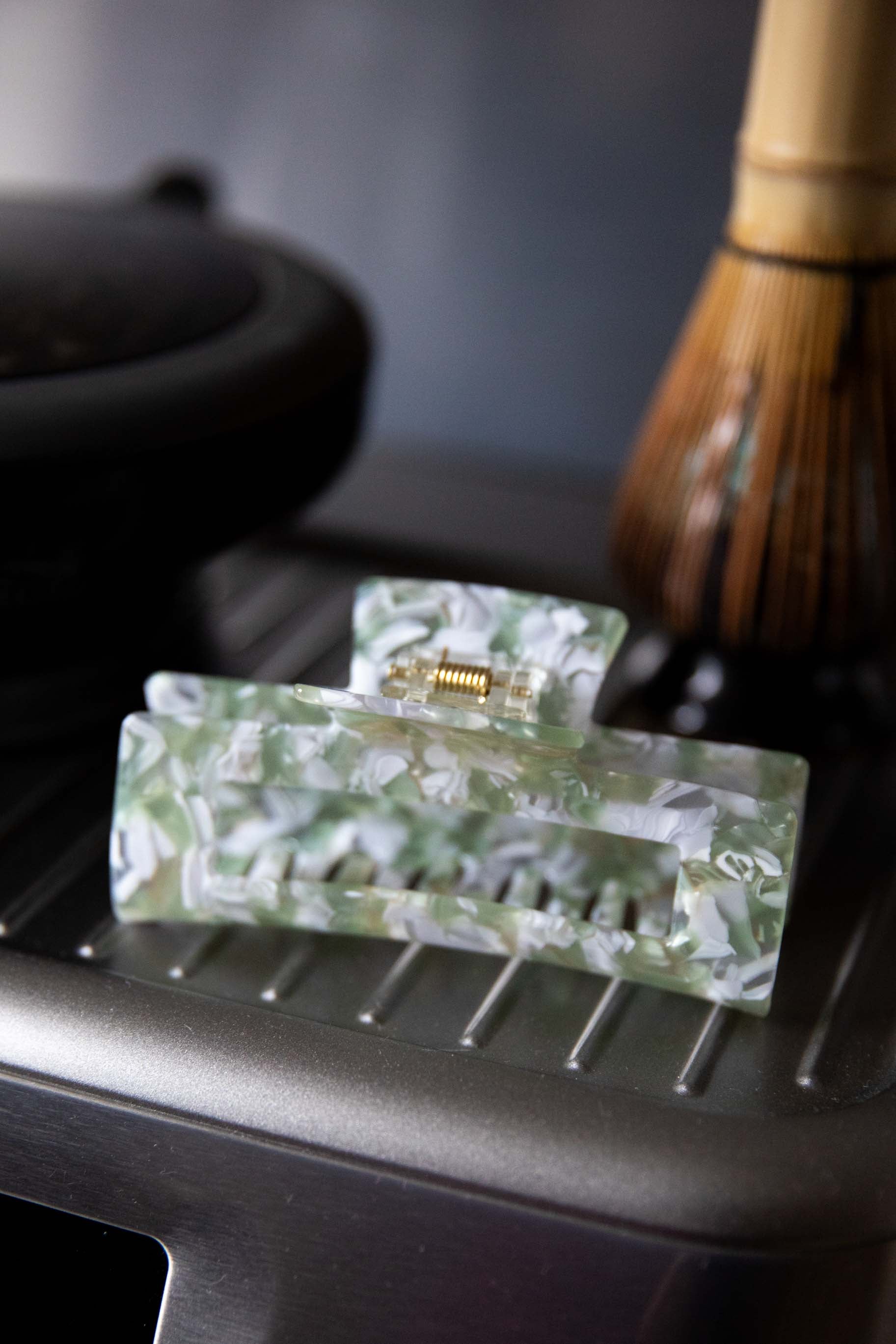 Eukalyptus Haarklammer midi