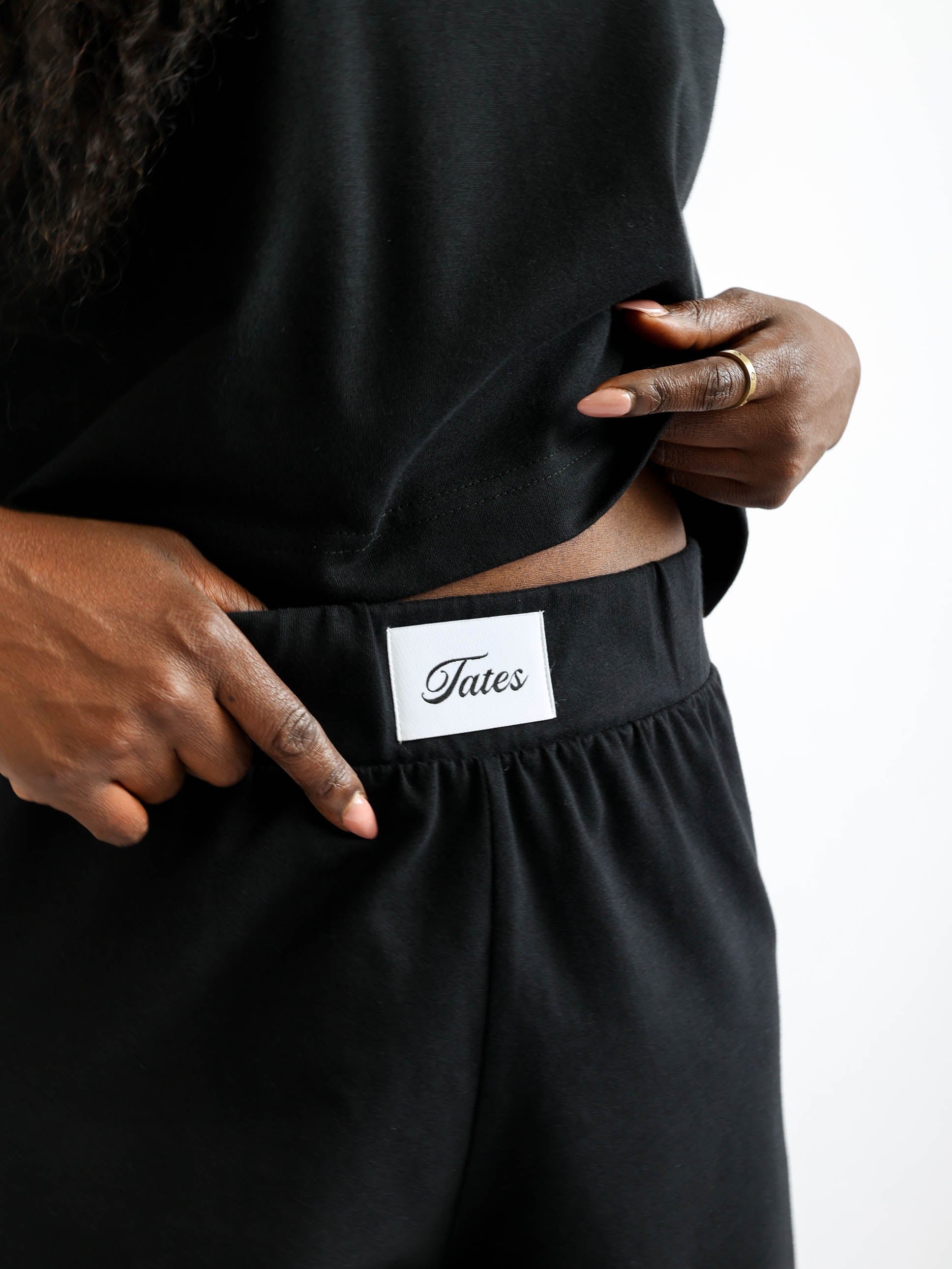 Soft Touch Wide Leg Pants – Schwarz