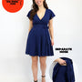 Classic Wickelkleid Carina - Midnight Blue
