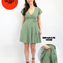 Classic Wickelkleid Carina - Aloe