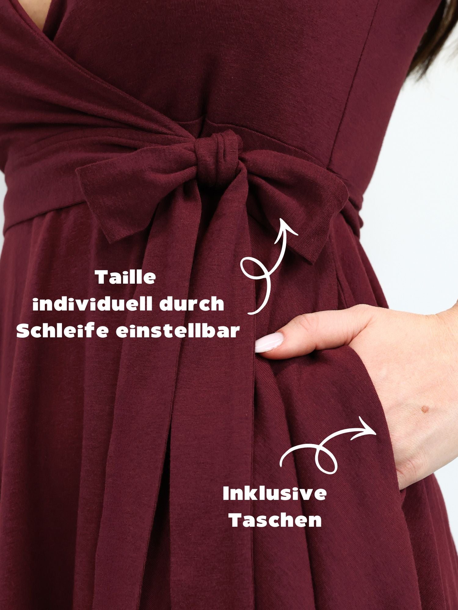 Classic Wickelkleid Carina - Plum