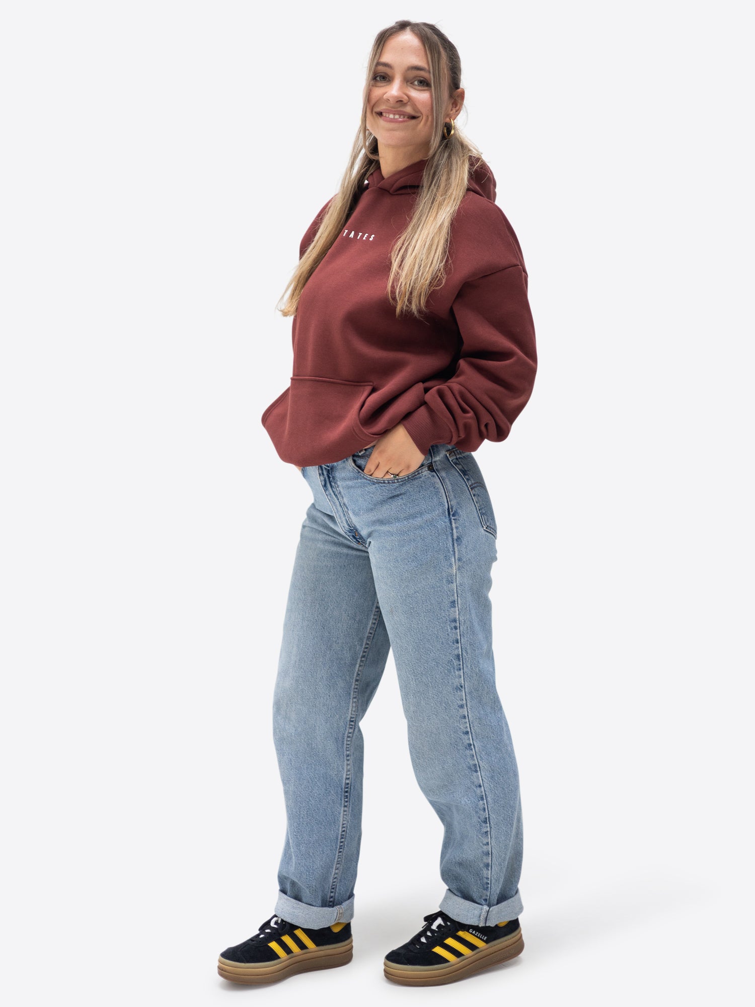 TATES Club Hoodie – Bordeaux