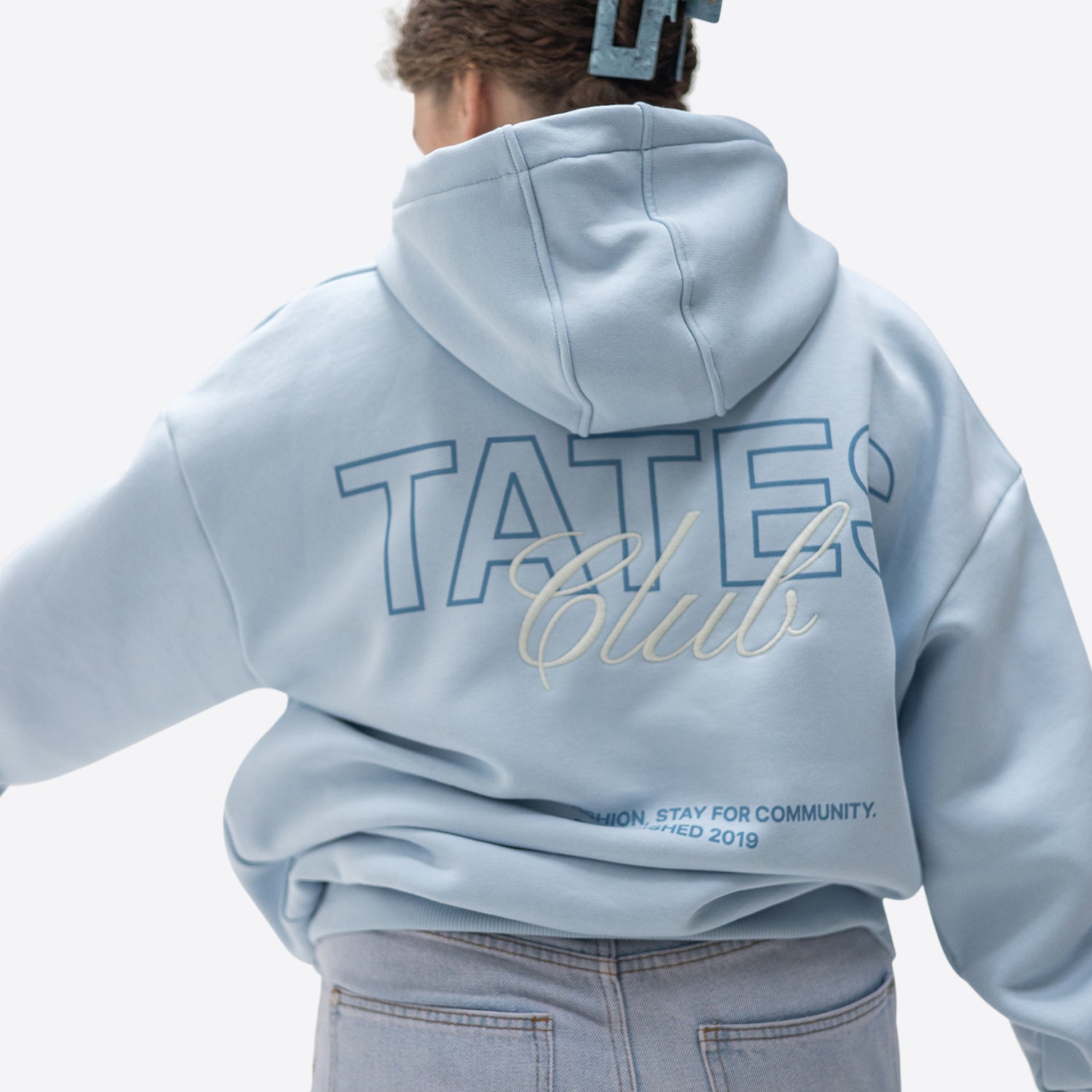 TATES Club Hoodie – Hellblau