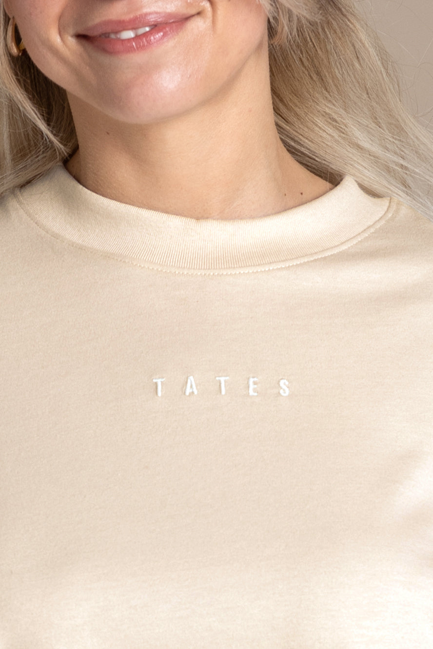 Oversize Longsleeve – Beige