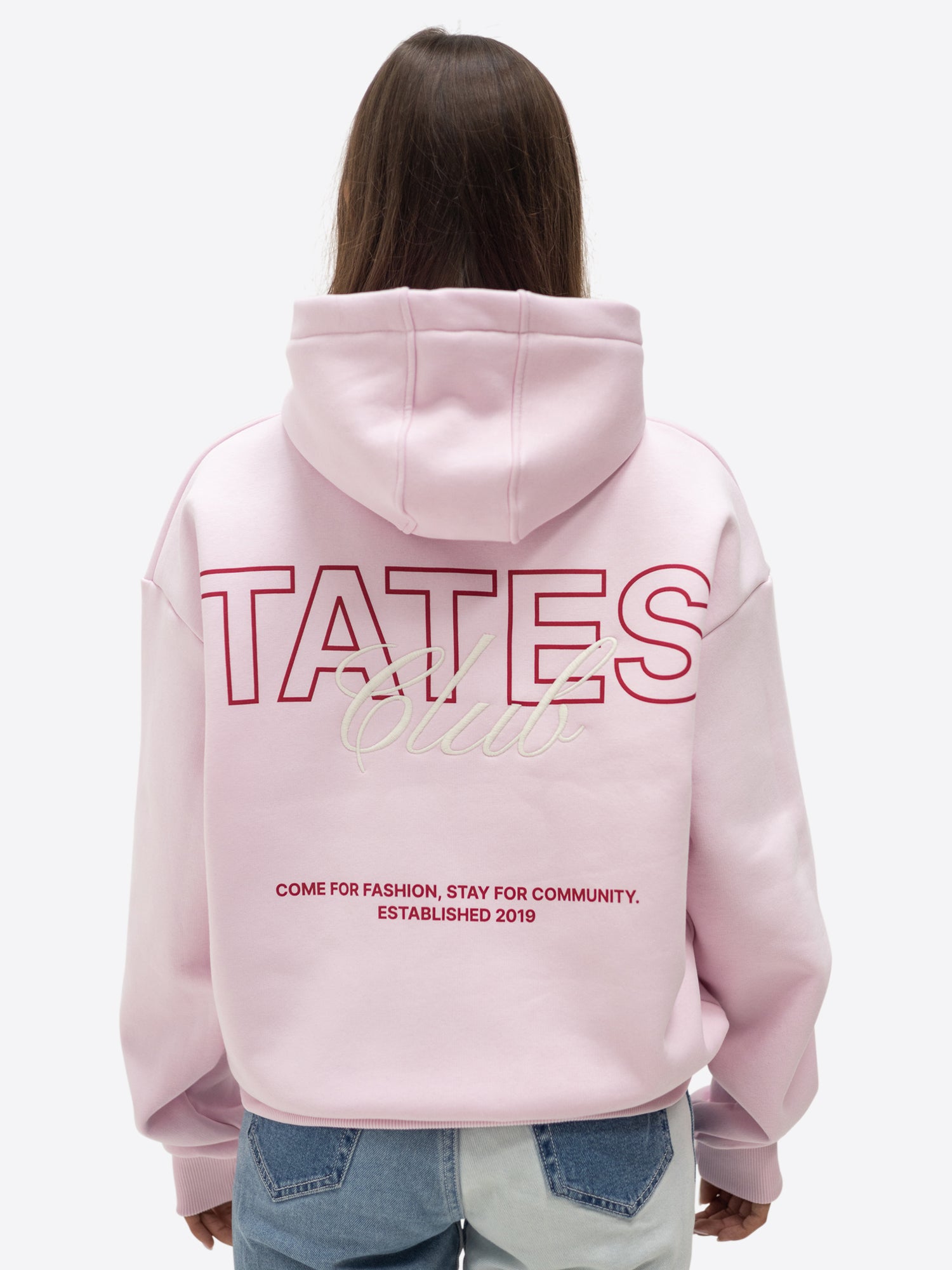 TATES Club Hoodie – Rosa