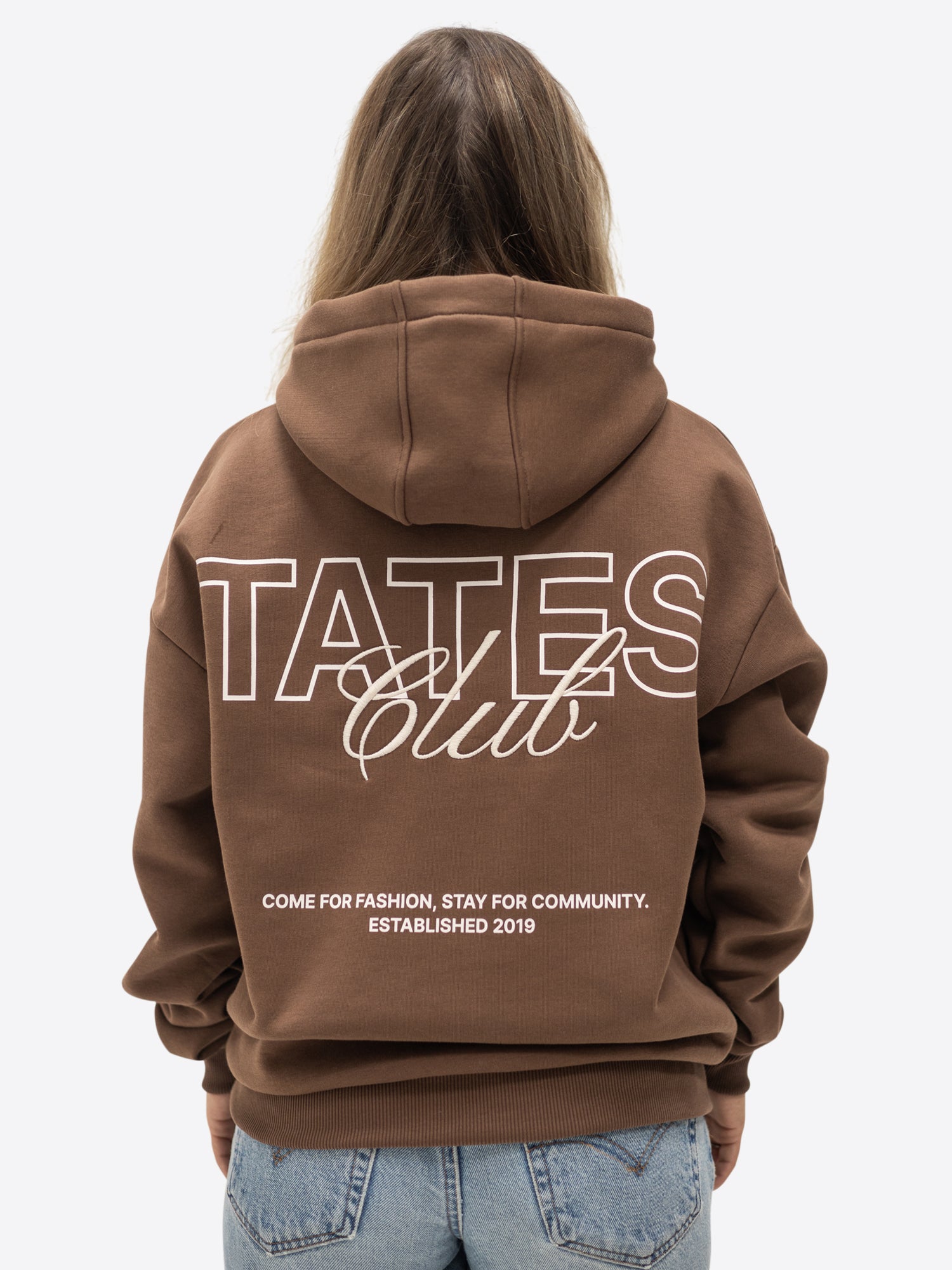 TATES Club Hoodie – Chocolate