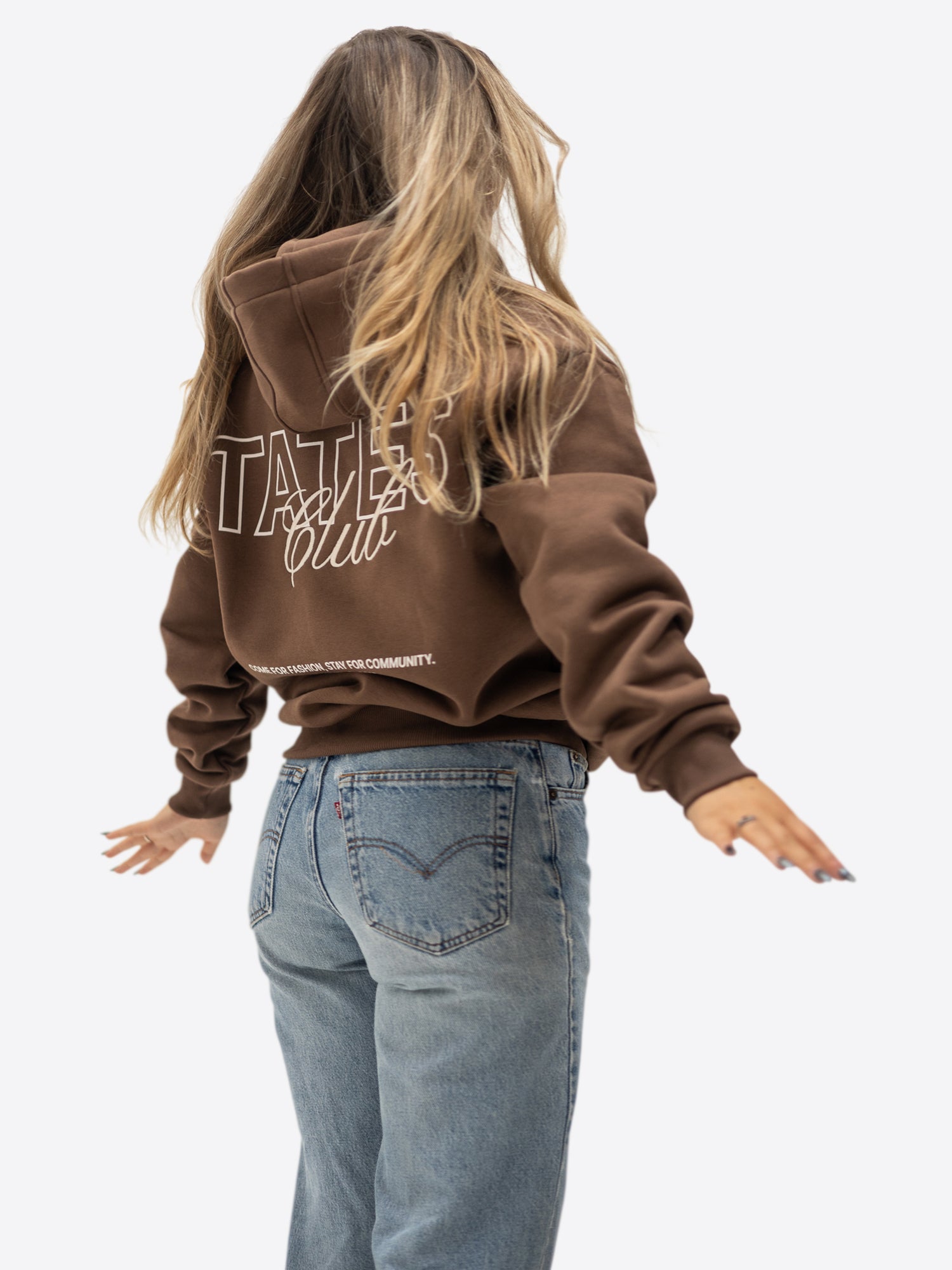 TATES Club Hoodie – Chocolate