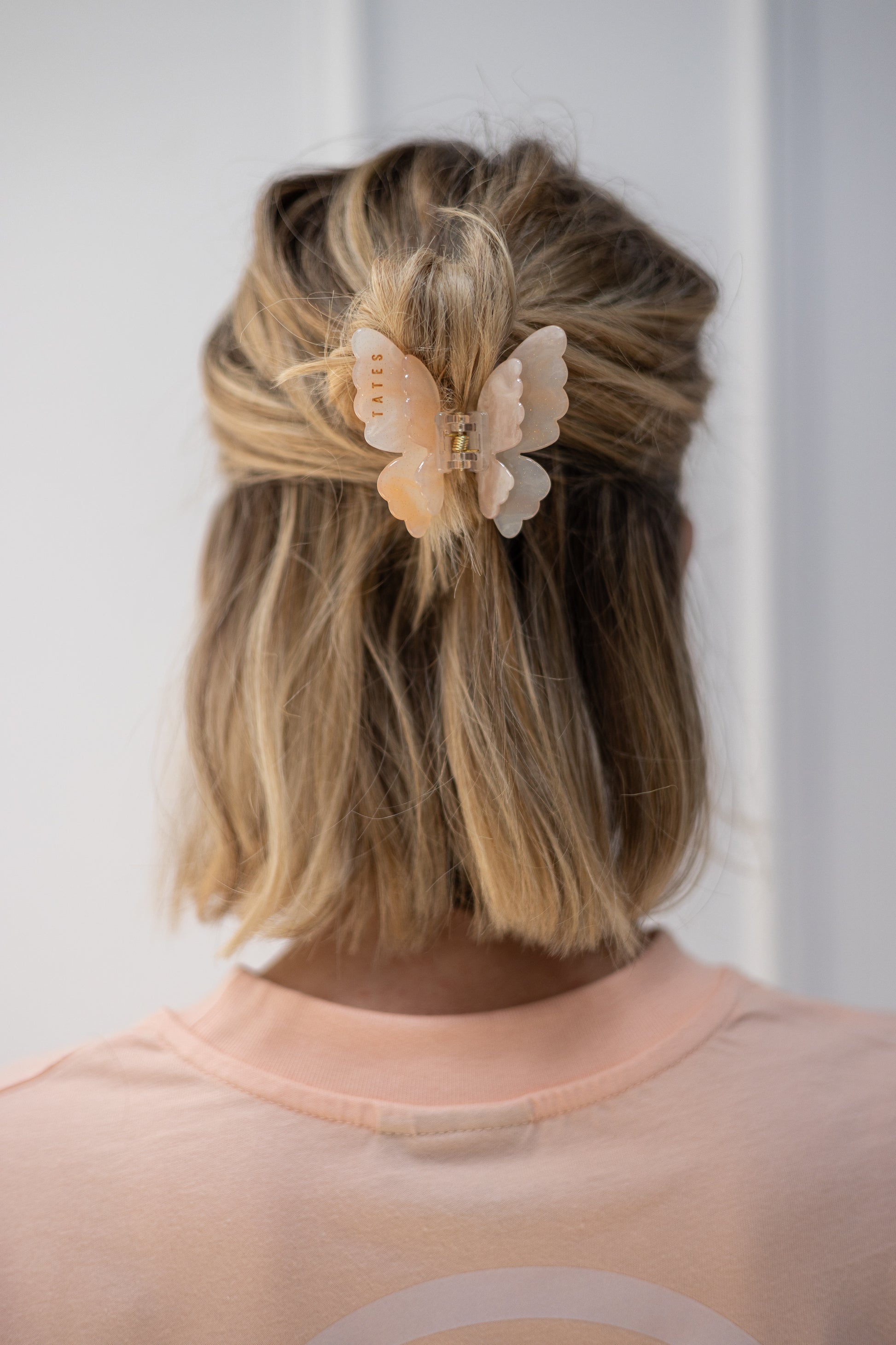 Peach Perfect Schmetterling Haarklammer