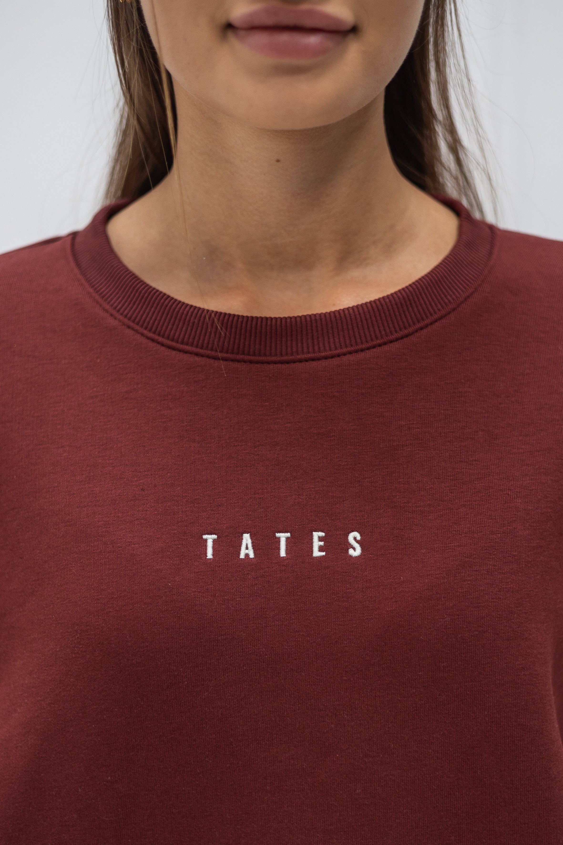 Wide Waistband Sweater – Bordeaux