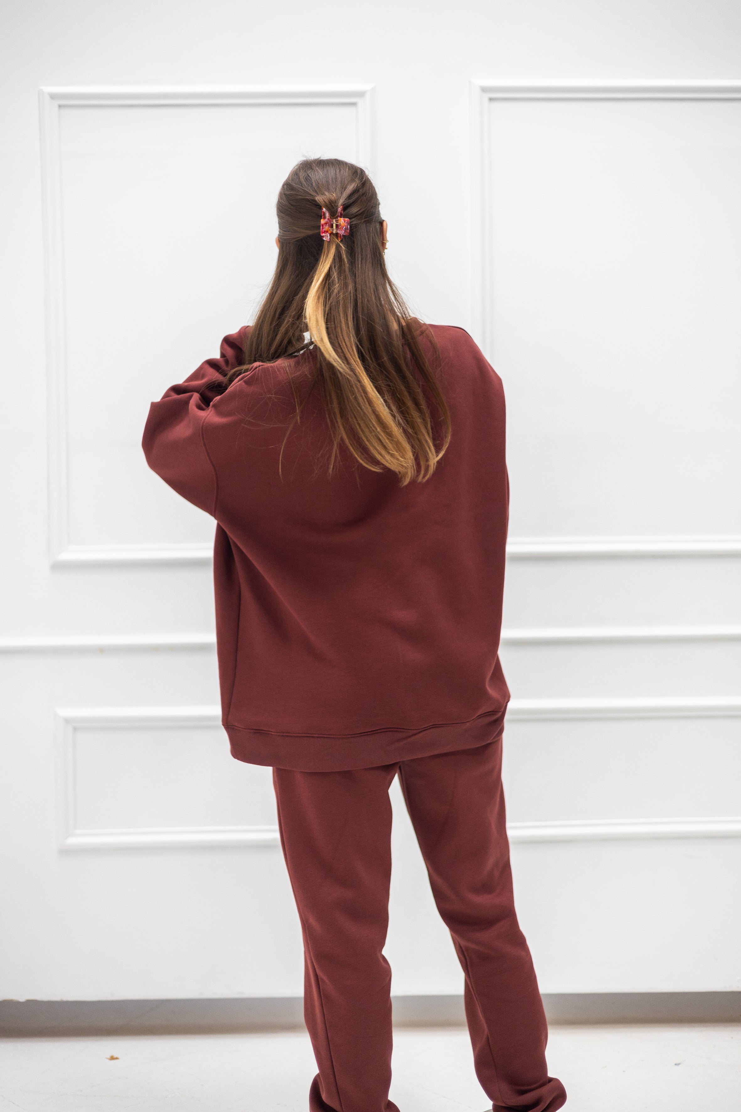 Original Wide Waistband Sweater – Bordeaux