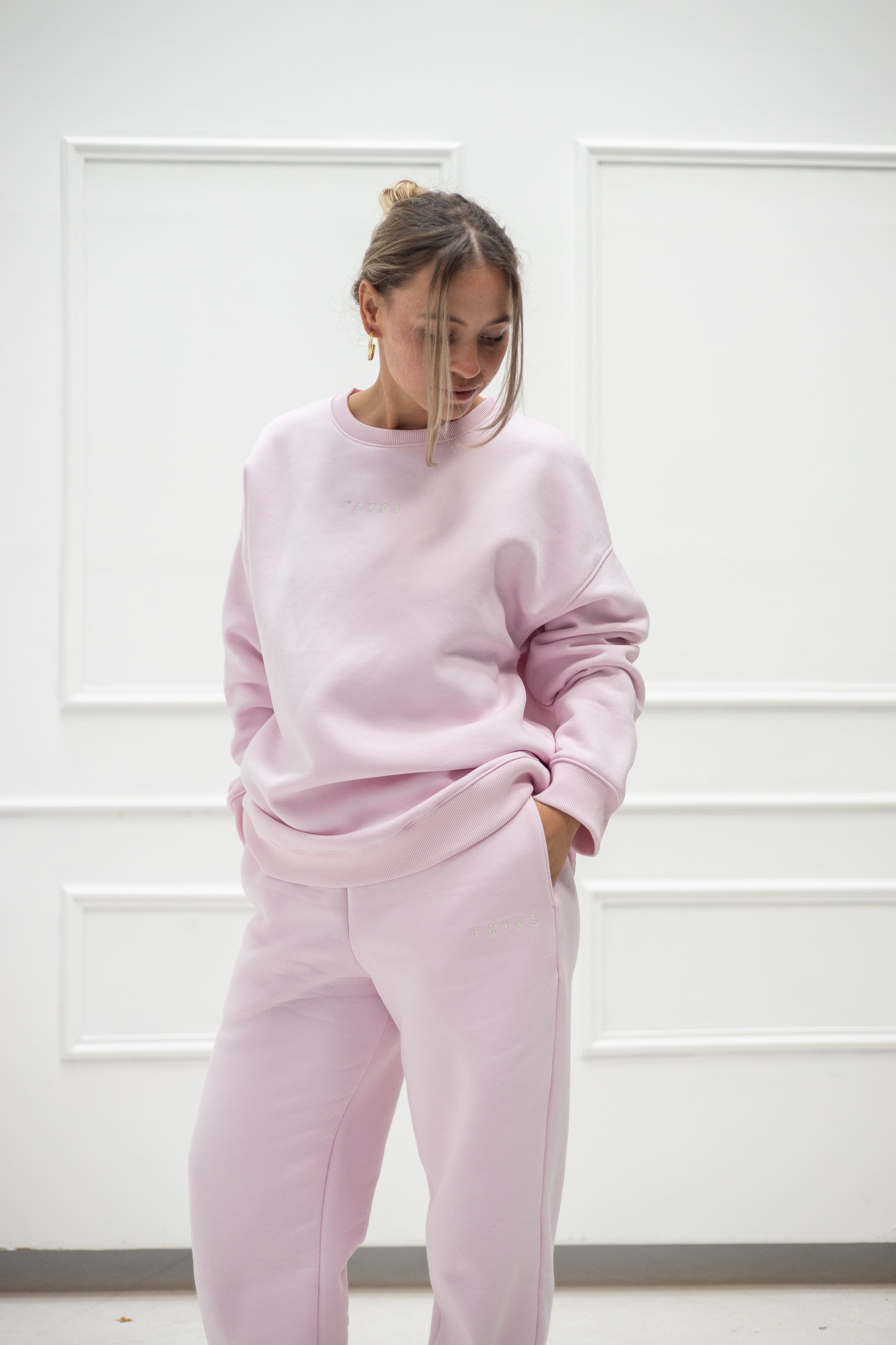 Wide Waistband Sweater – Hellblau