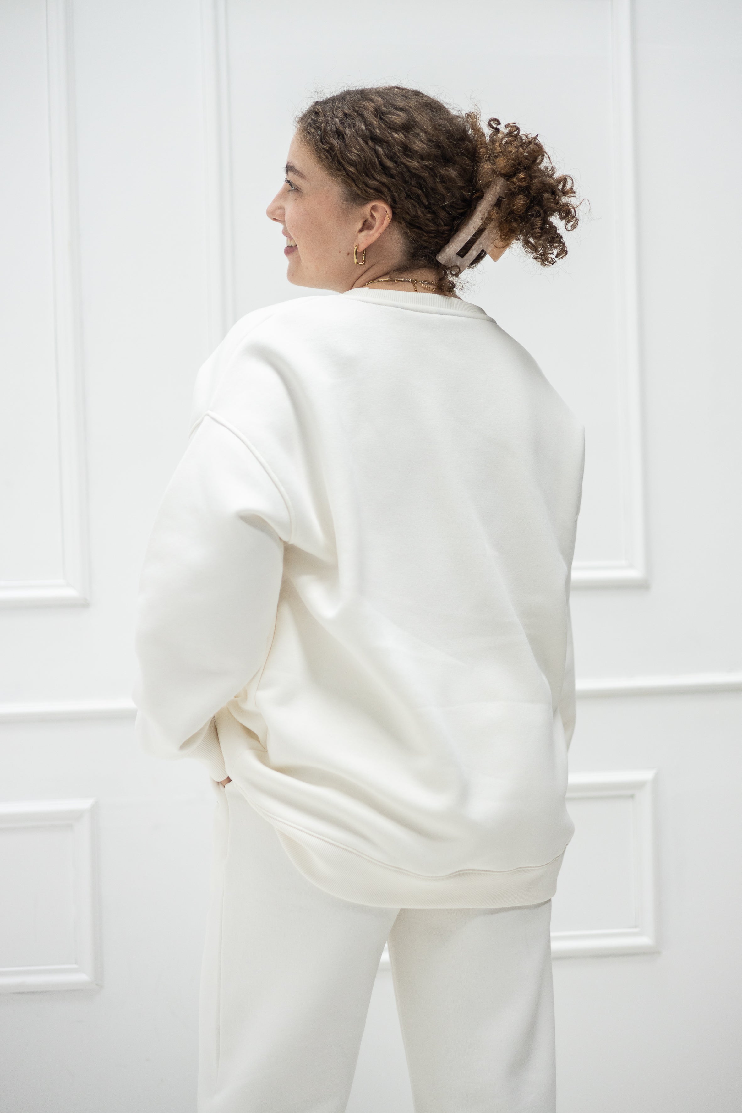 Original Wide Waistband Sweater – Off white