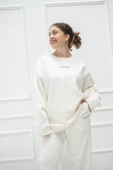 Tates Oversize Sweater wide waistband