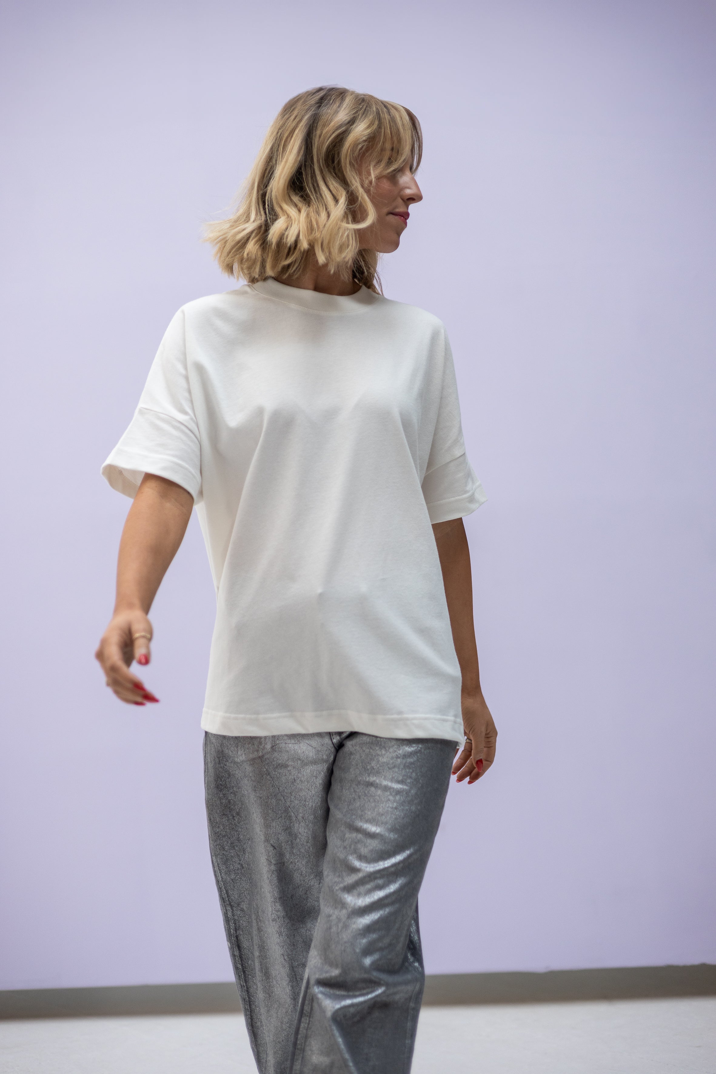 Soft Touch T-Shirt "Love letter" – Off white