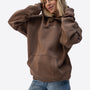 Regular Waistband Hoodie – Chocolate