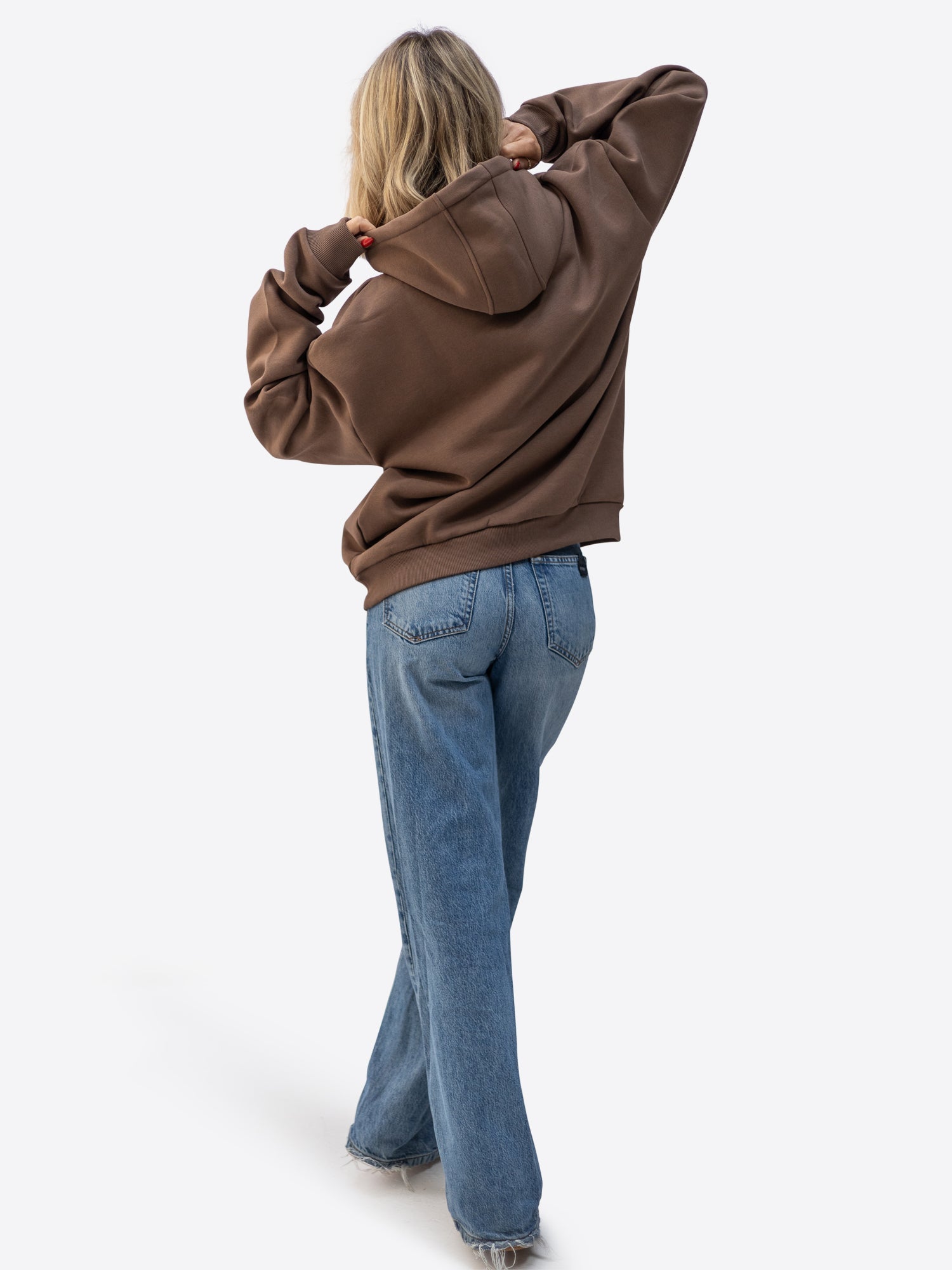 Regular Waistband Hoodie – Chocolate