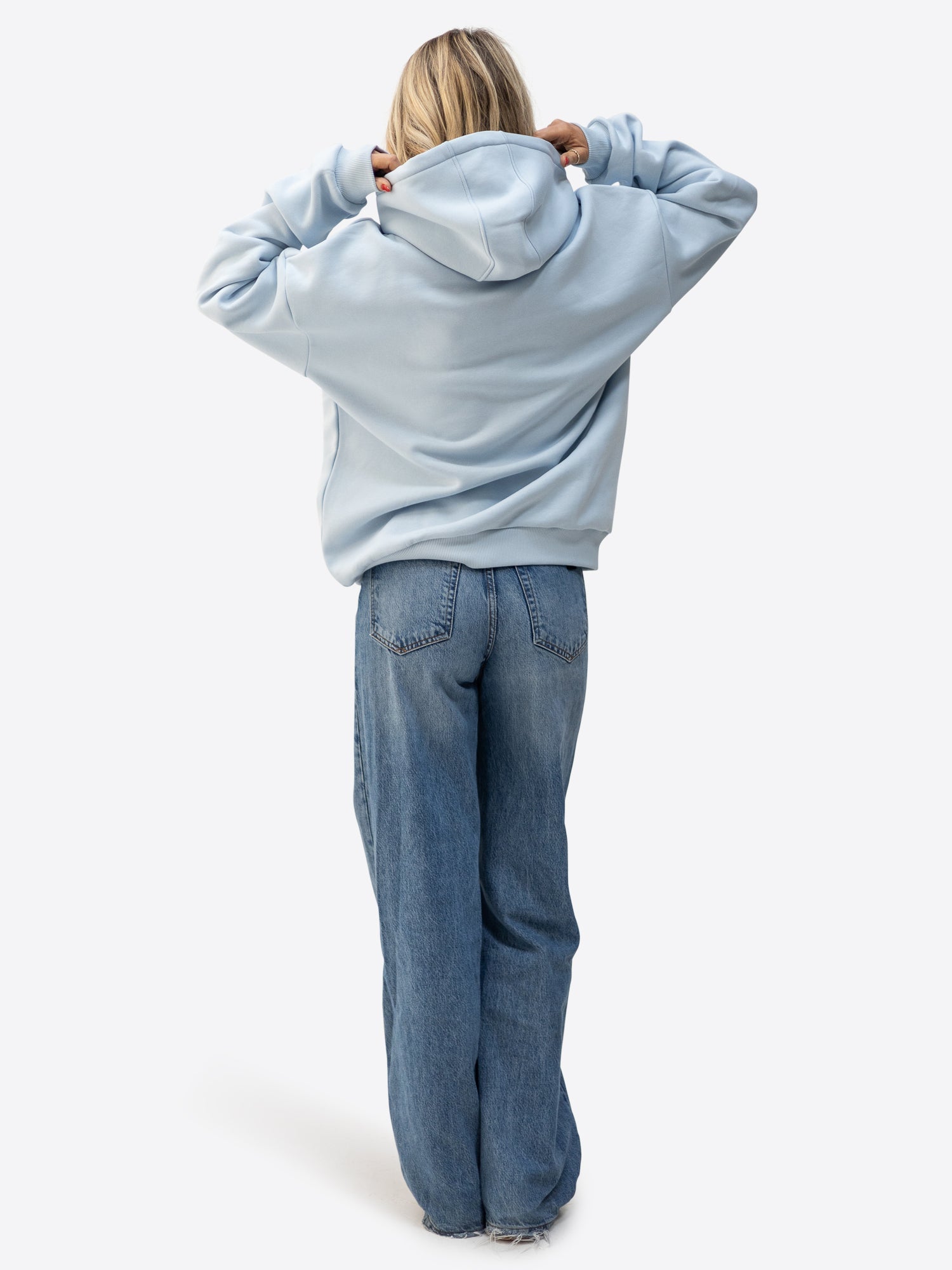 Regular Waistband Hoodie – Hellblau