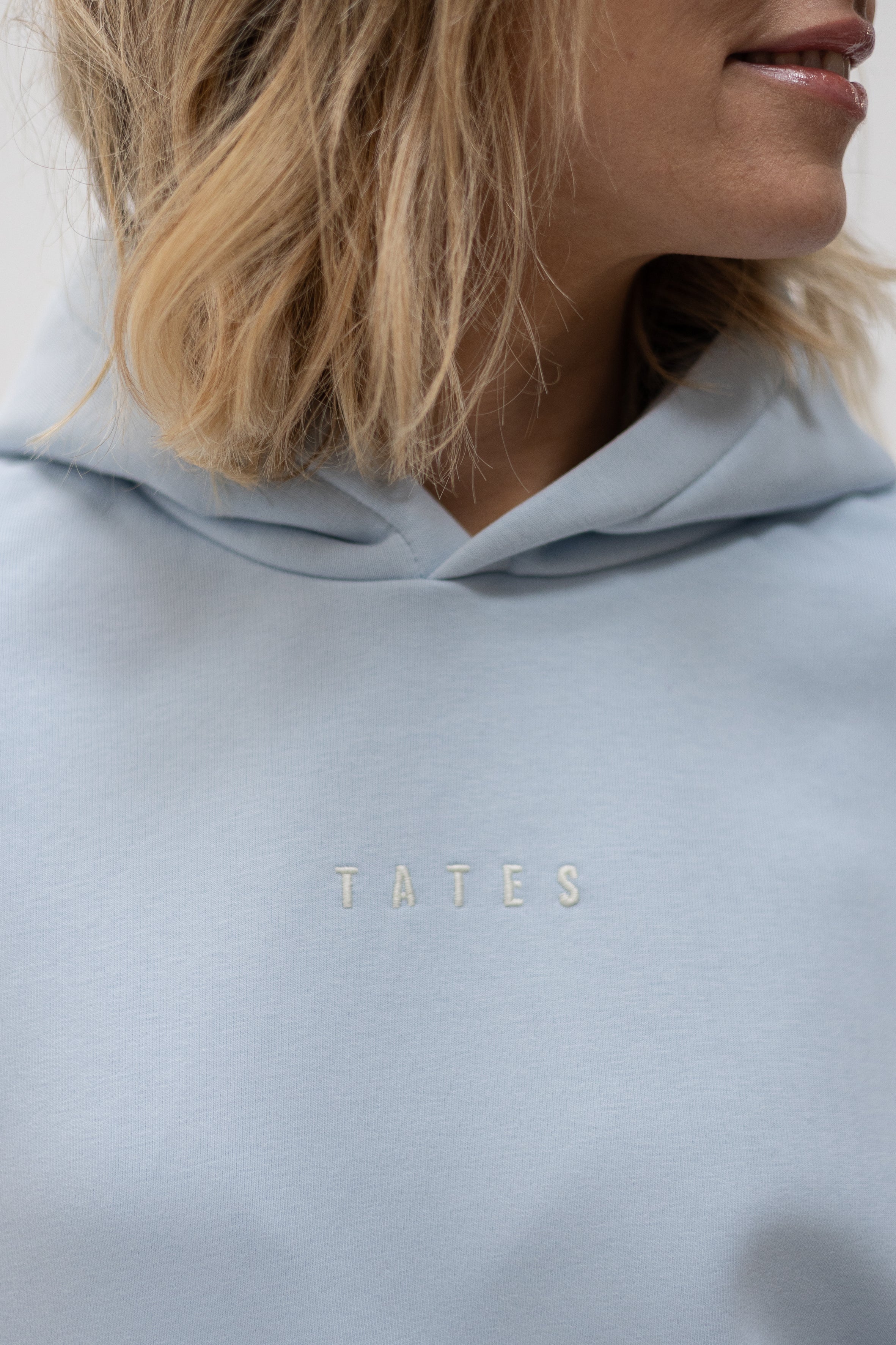 Regular Waistband Hoodie "I allow myself" – Hellblau