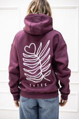 The Original Regular Waistband Hoodie "Heart flower"