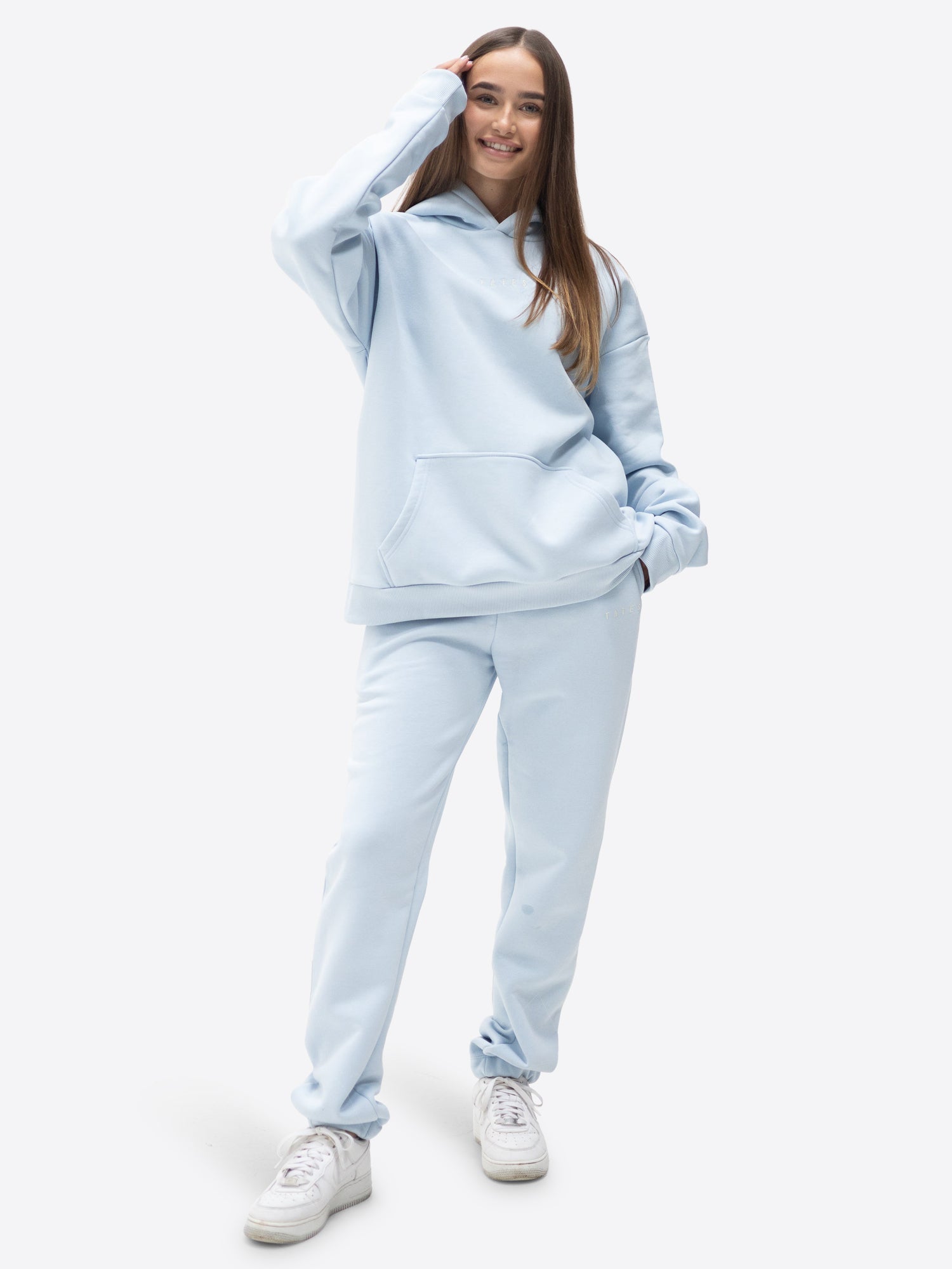 Original Wide Waistband Hoodie – Hellblau