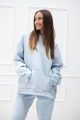 Tates Oversize Hoodie wide waistband