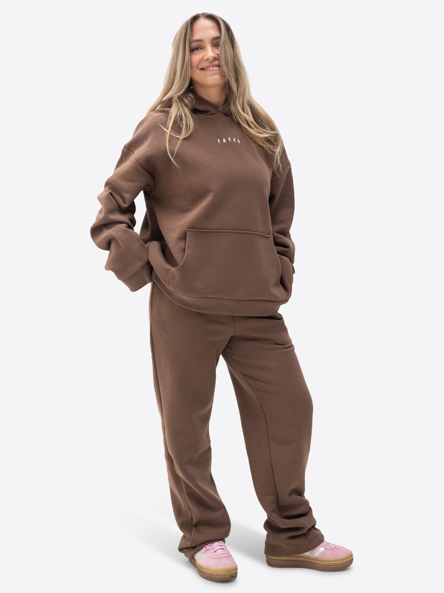 Original Wide Waistband Hoodie – Chocolate