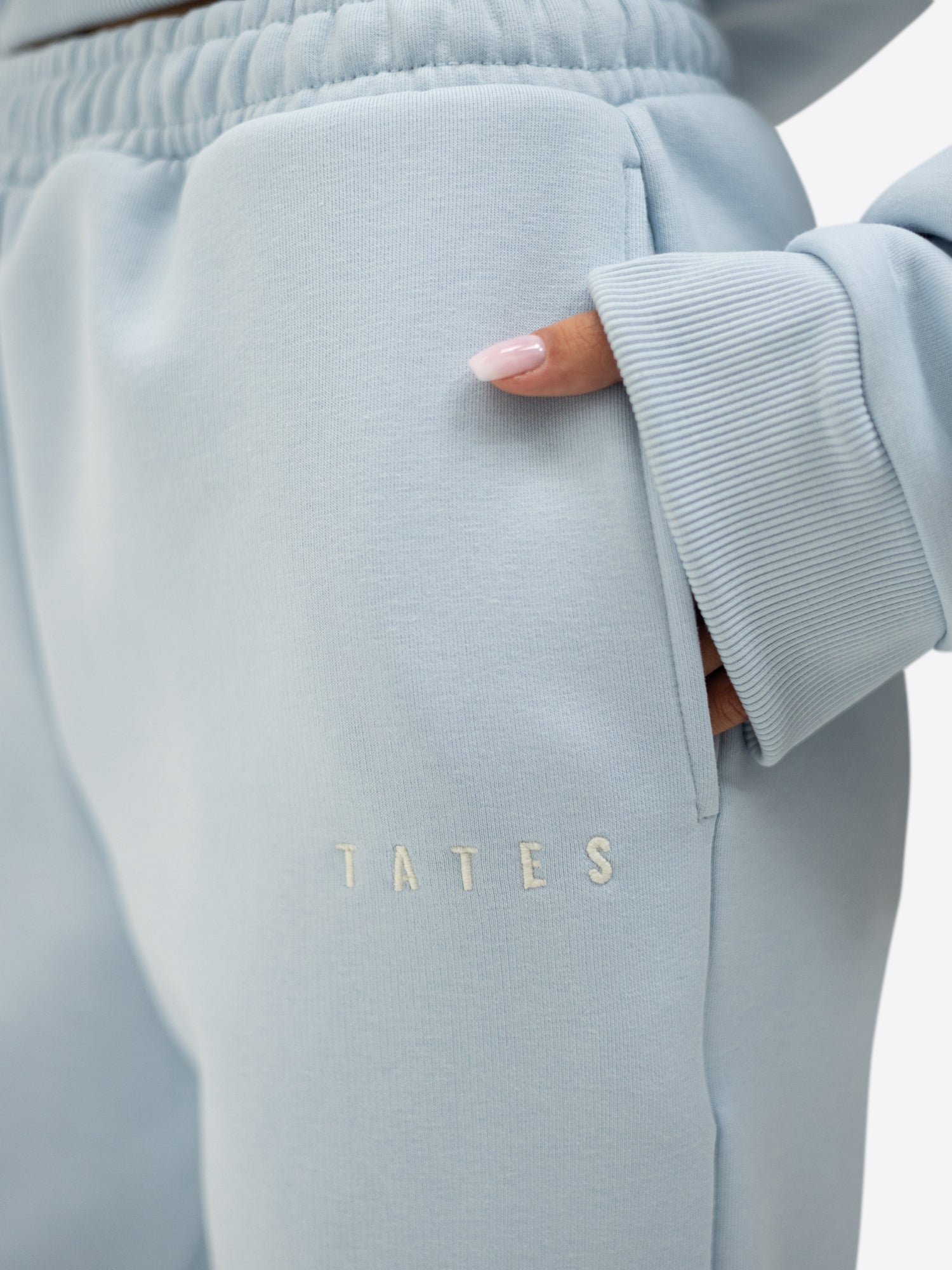 Jogginghose wide leg – Hellblau