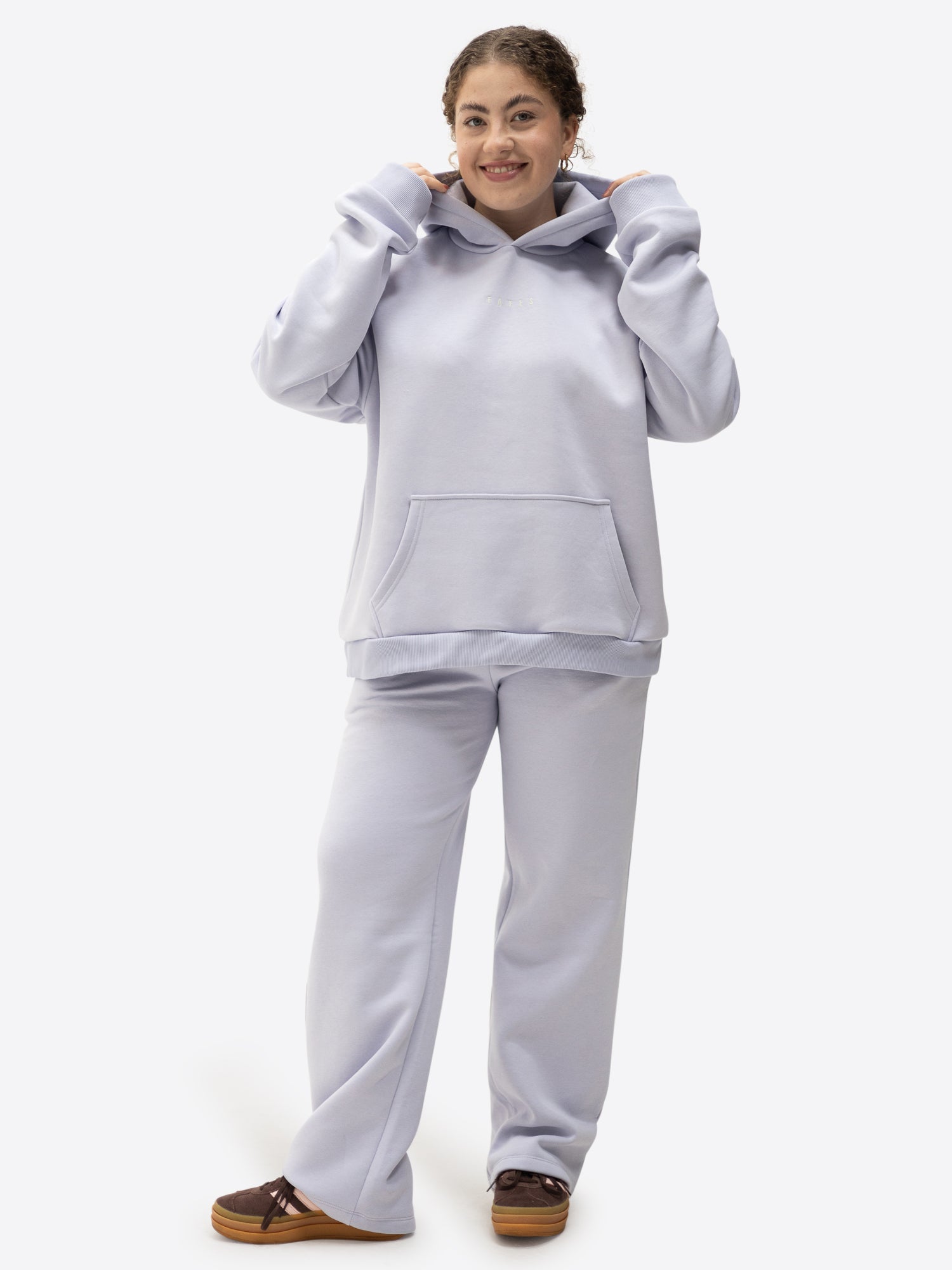 Jogginghose wide leg – Flieder