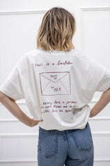 Soft Touch T-Shirt (Oversized) "Love letter"