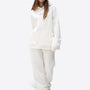 Wide Waistband Hoodie – Off white