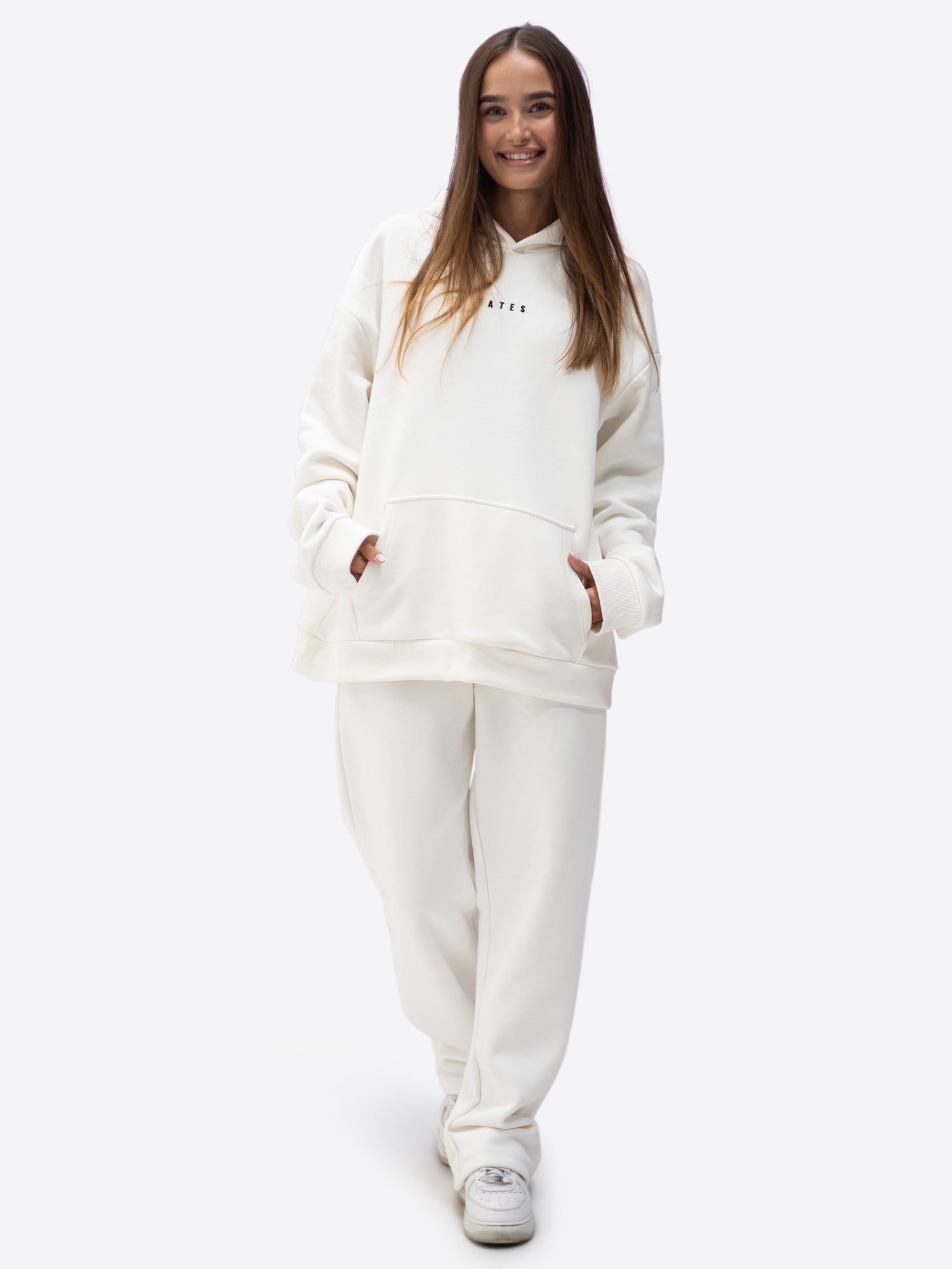 Jogginghose wide leg – Off white