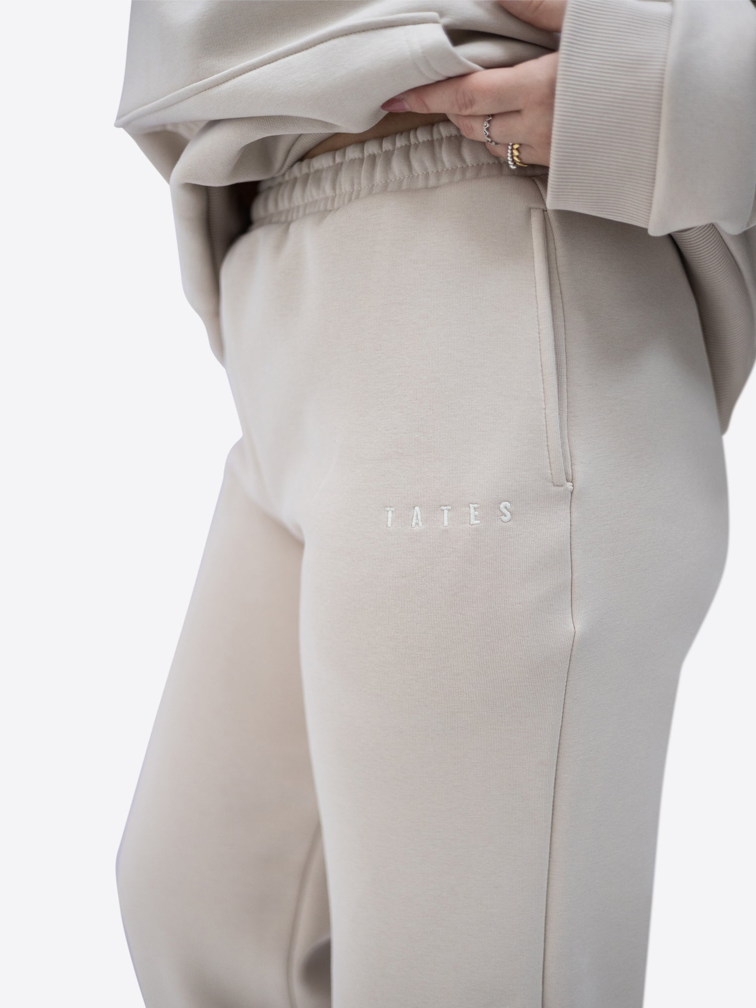 Jogginghose wide leg – Beige