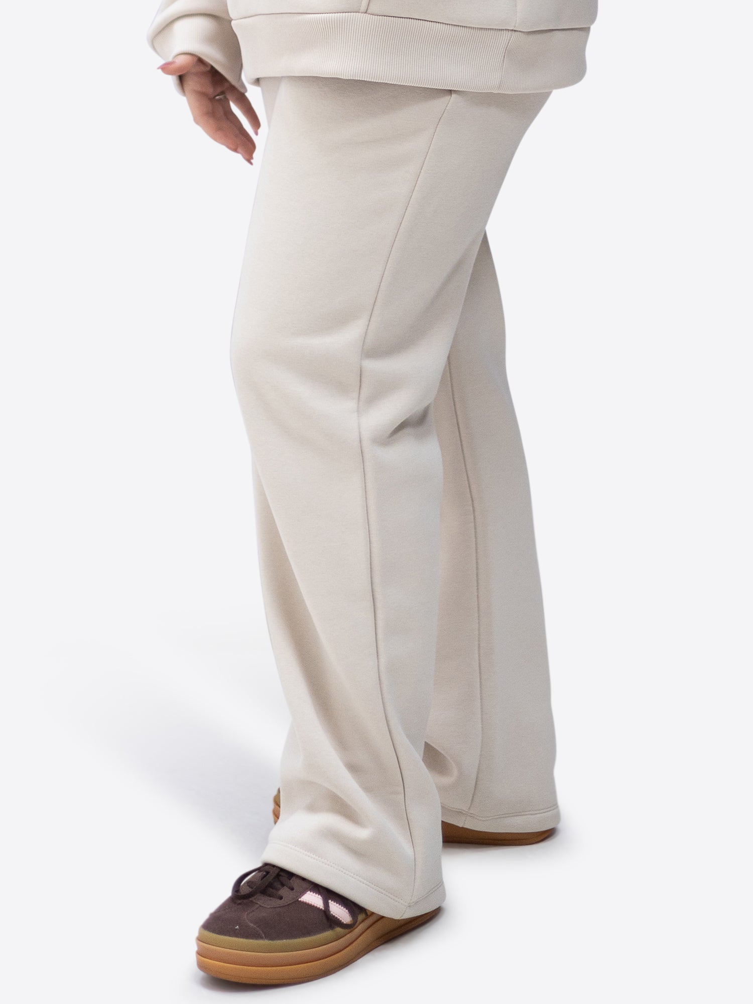 Jogginghose wide leg – Beige