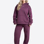Wide Waistband Hoodie – Aubergine