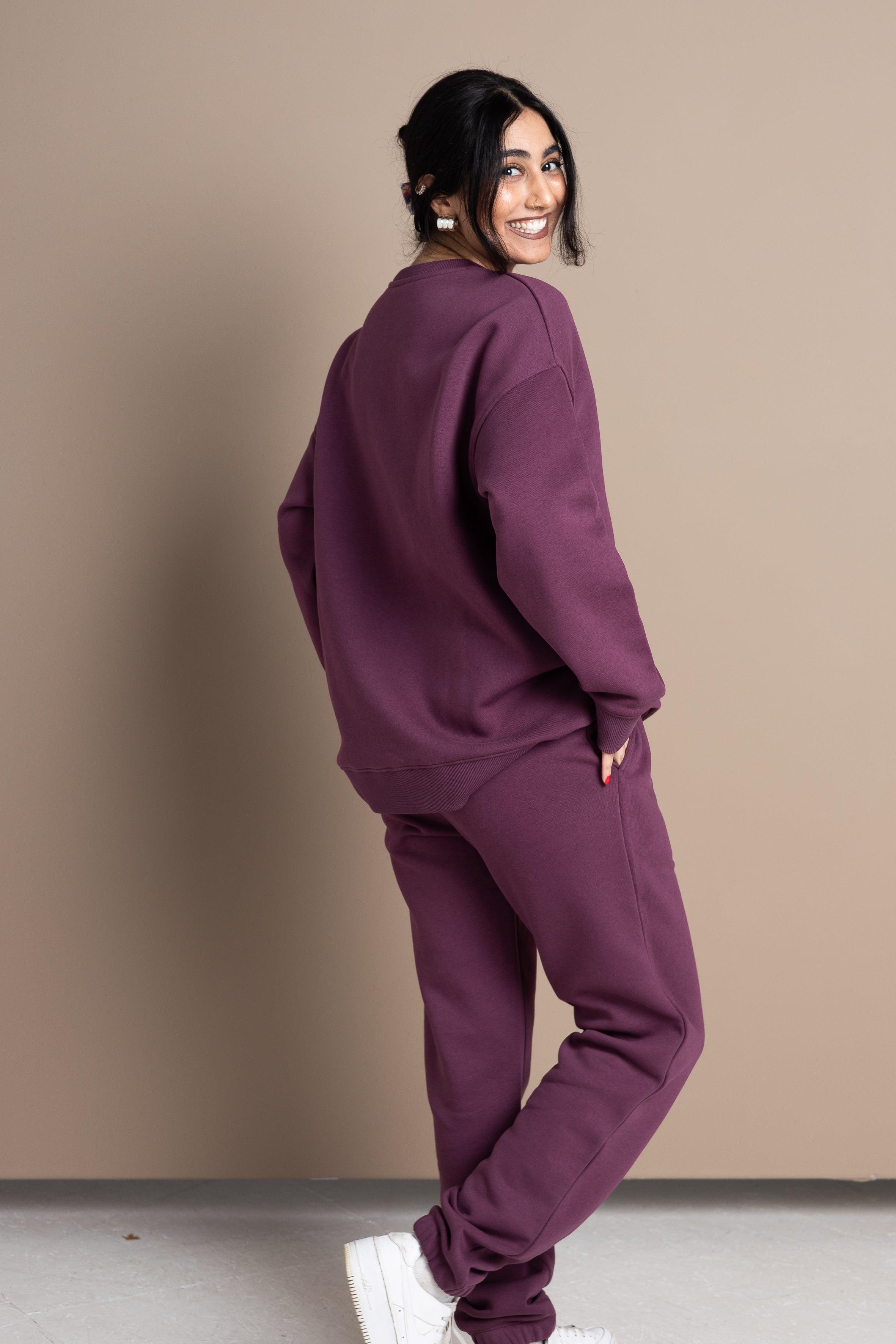 Original Wide Waistband Sweater – Aubergine