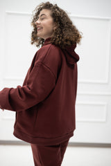 Tates Oversize Hoodie wide waistband